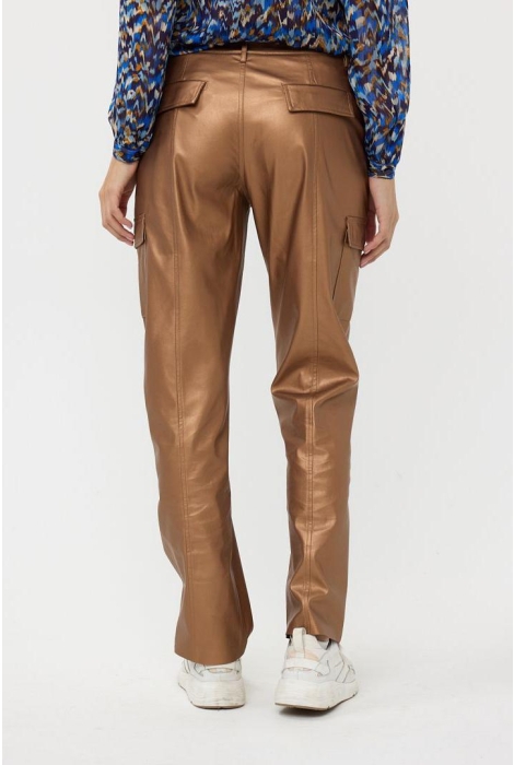 EsQualo trousers cargo vegan leather