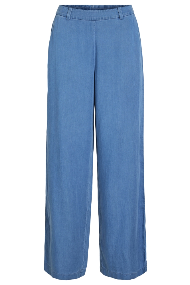 VIBISTA HW WIDE PANTS - NOOS 14107056 MEDIUM BLUE DENIM