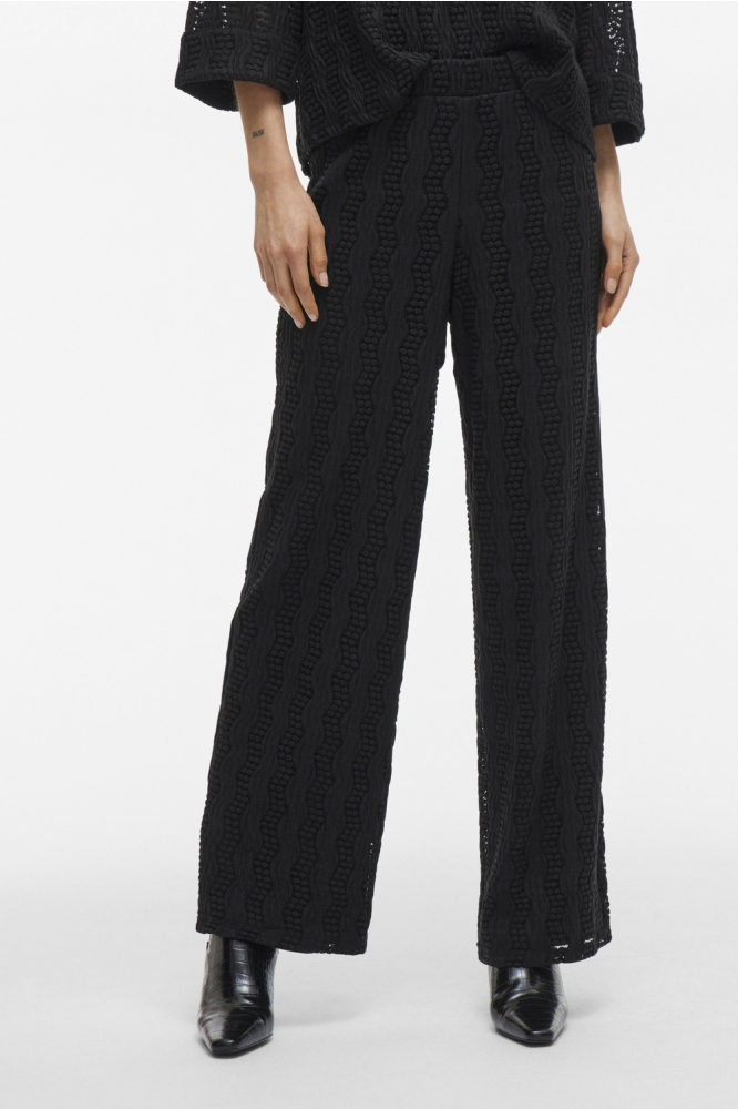 VILUMENA HW WIDE PANTS 14103894 BLACK BEAUTY