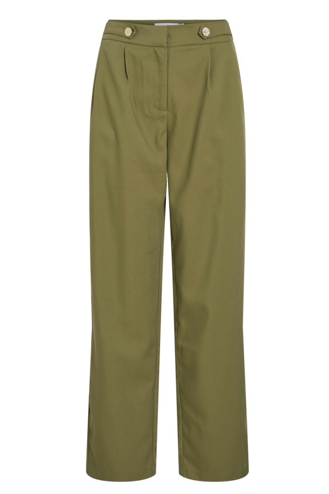 VIELINA HW BUTTON REGULAR FIT PANTS 14104682 Capulet Olive