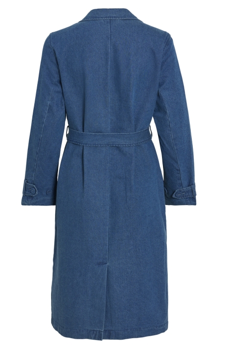 Vila vici new l/s denim trench coat