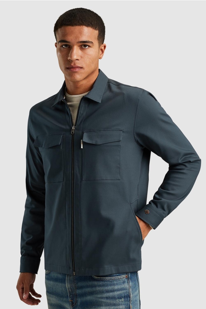 SHIRT JACKET WITH ZIPPER CLOSURE CSI2408207 5113