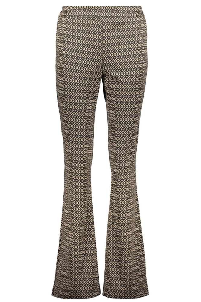 BROEK MET MINIMAL PRINT 41552 70 Black/Sand