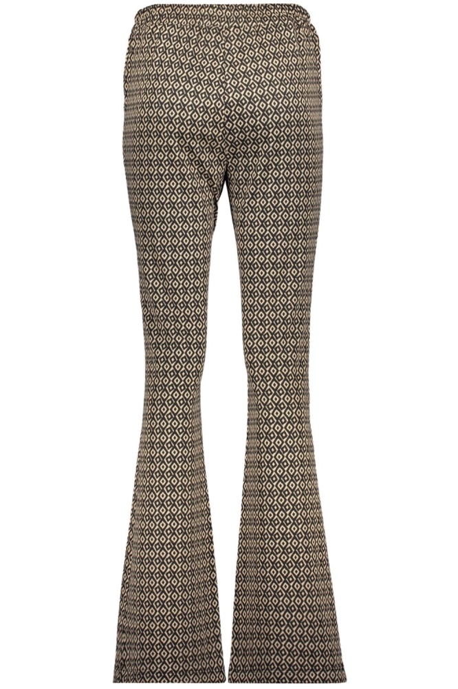 BROEK MET MINIMAL PRINT 41552 70 Black/Sand