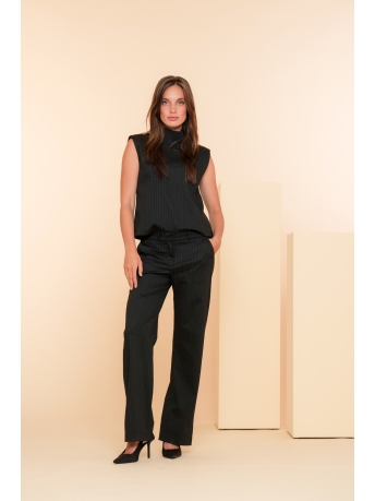 Geisha Broek PINSTRIPE PANTALON 41664 20 Black