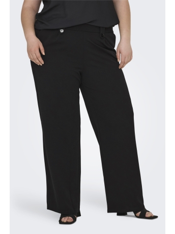 Only Carmakoma Broek CARSANIA BUTTON PANT JRS PNT NOOS 15293196 Black