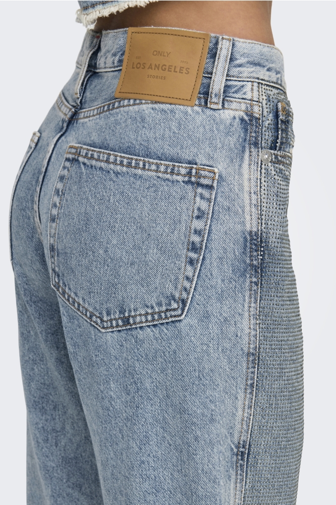 ONLHOLLYWOOD-RILEY CRYS HW S RED DN 15341019 Light Blue Denim