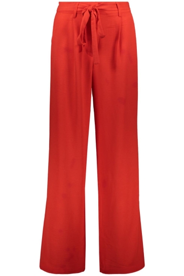 Vero Moda Broek VMBADINA MW PANT TLR BTQ GA 10326903 FIERY RED