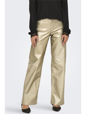 Only Broek ONLJUICY-VIV HW W METAL COATED PANT 15331673 GOLD COLOUR