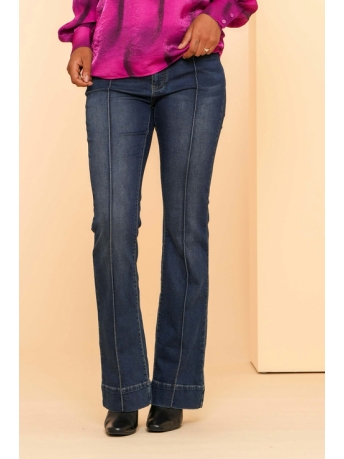 Geisha Jeans FLARE JEANS MET STRETCH 41522 10 Blue Denim Stonewash