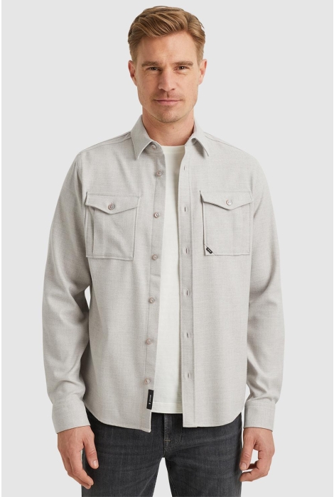 Vanguard long sleeve shirt melange twill ne