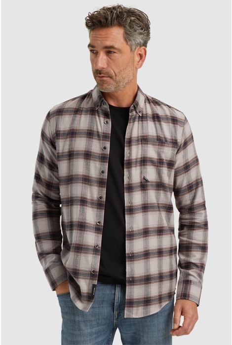 Vanguard long sleeve shirt check viscose co