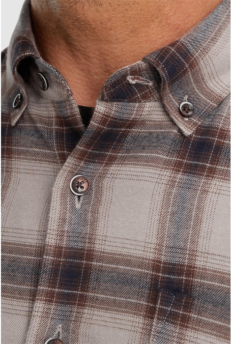 Vanguard long sleeve shirt check viscose co