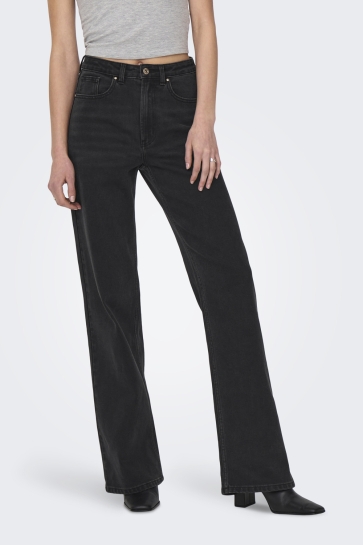 Only Jeans ONLJULIETTE HW WIDE LEG DNM BOX 15355861 Washed Black