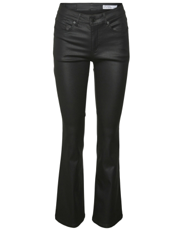 Vero Moda Jeans VMFLASH MR FLARED COATED PANTS NOOS 10314594 BLACK