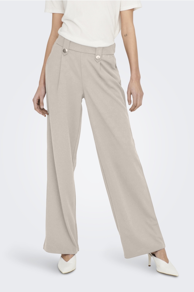 ONLSANIA BUTTON PANT JRS 15273492 Pumice Stone