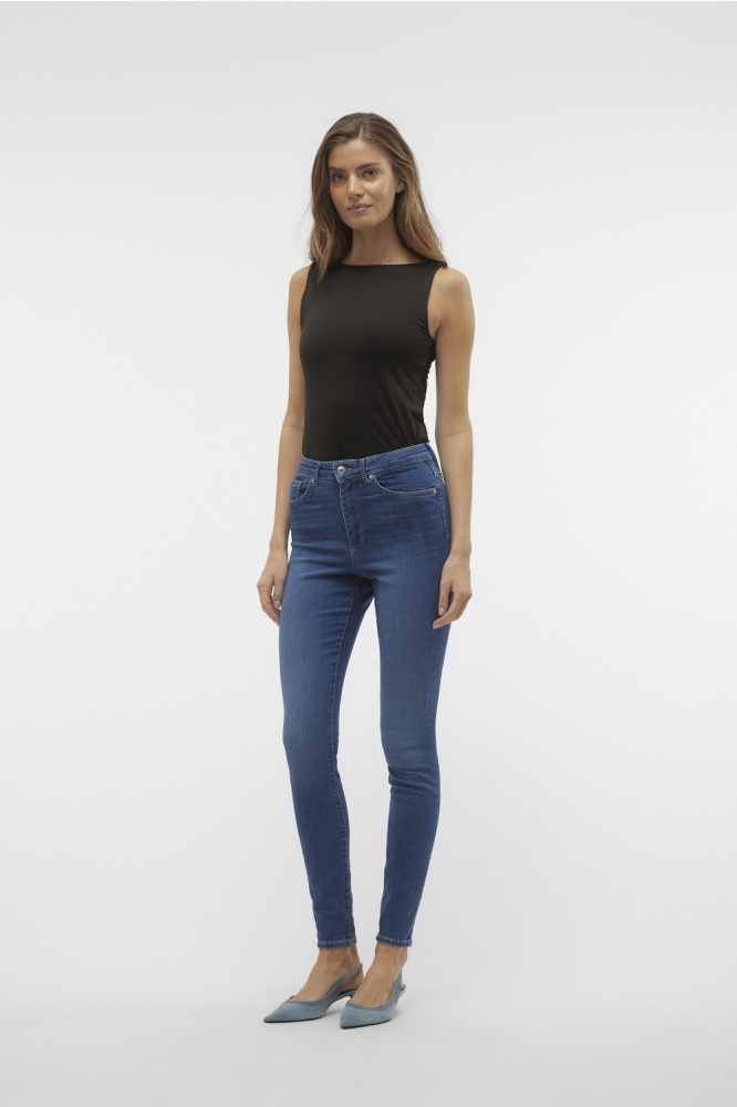 VMSOPHIA HR SKINNY JEANS RI389 GA N 10308227 MEDIUM BLUE DENIM