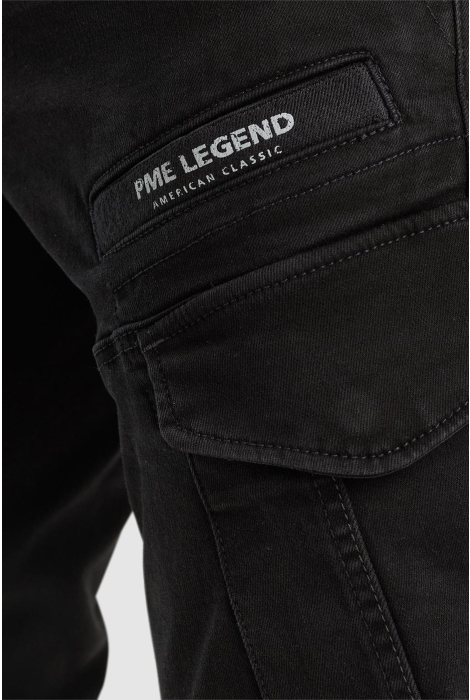 PME legend nordrop cargo washed black denim