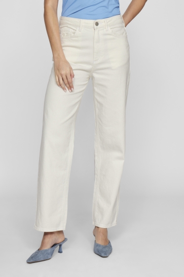 Vila Jeans VIKELLY JAF HW STRAIGHT JEANS-NOOS 14084730 CLOUD DANCER