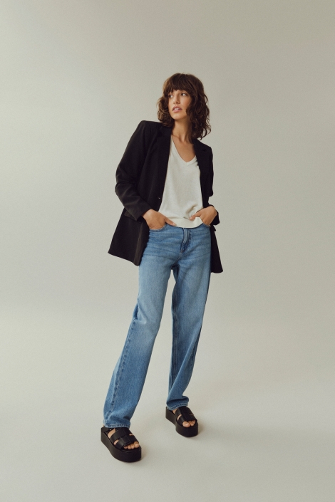 Vila vikelly jaf hw straight jeans-noos