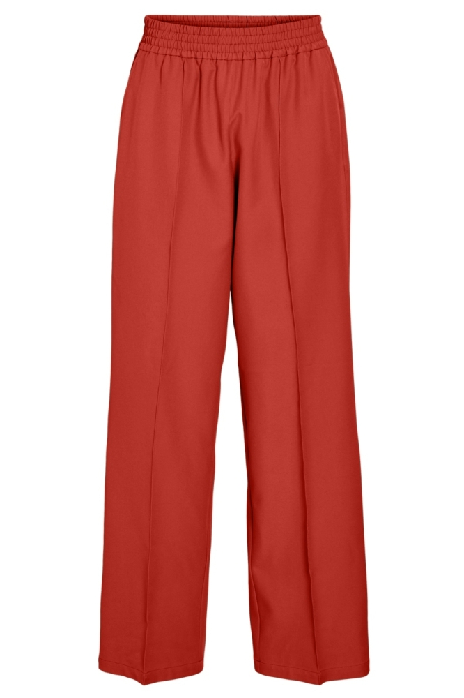 VIWINNIE AYA WIDE HW ELASTIC PANTS 14109210 AURORA RED