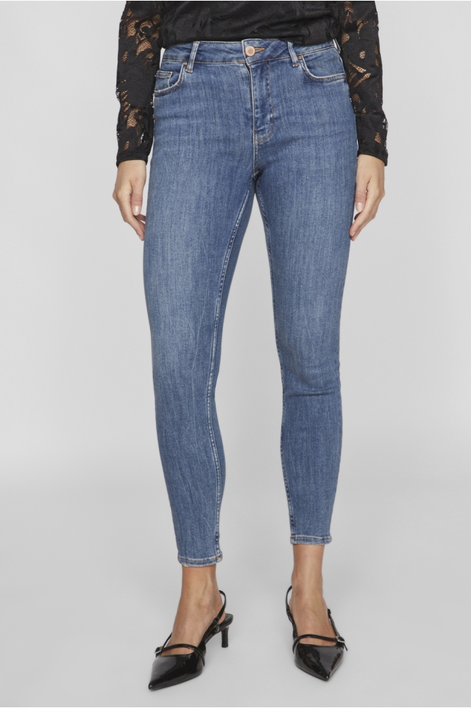 VISARAH WU02 RW SKINNY JEANS - NOOS 14082132 MEDIUM BLUE DENIM