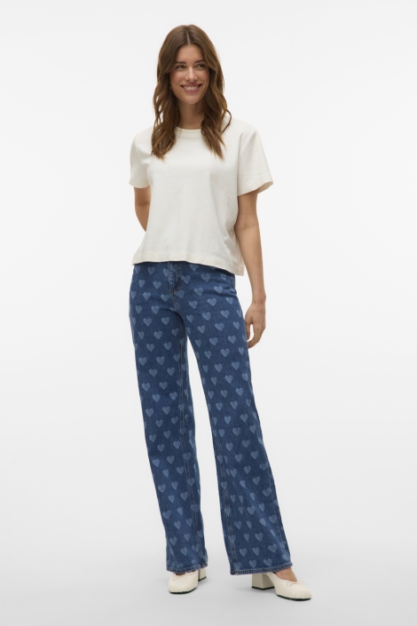 Vero Moda vmtessa hr wide jeans print ga noos