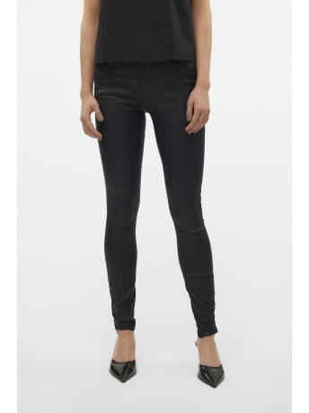 Vero Moda Broek VMFLASH MR SKINNY COATED PANTS NOOS 10314591 Black