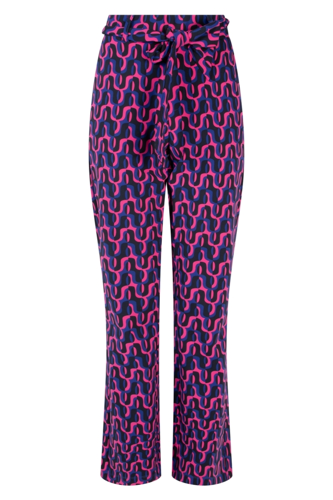 WENDY PRINT TRAVEL PANT 245 0008/2140 NAVY/PINK