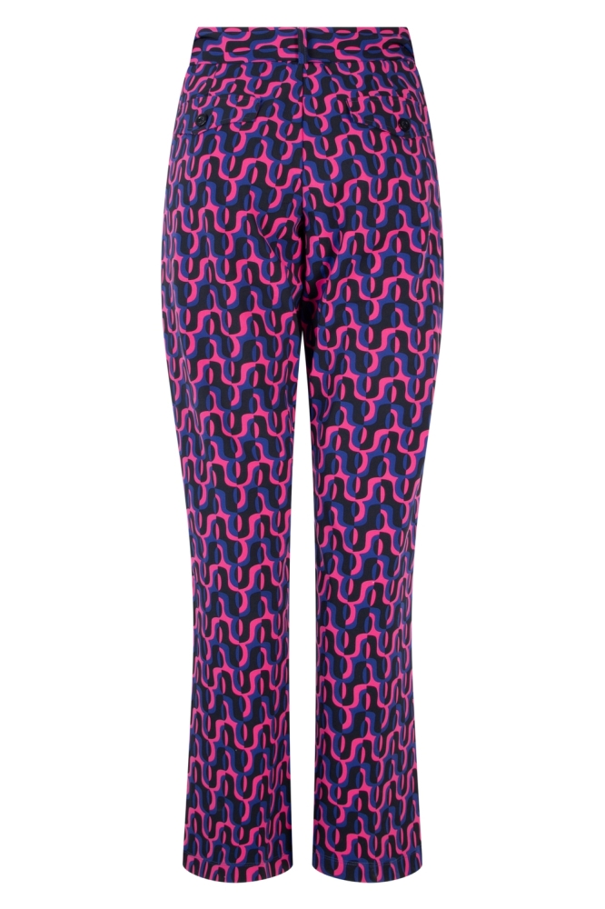 WENDY PRINT TRAVEL PANT 245 0008/2140 NAVY/PINK