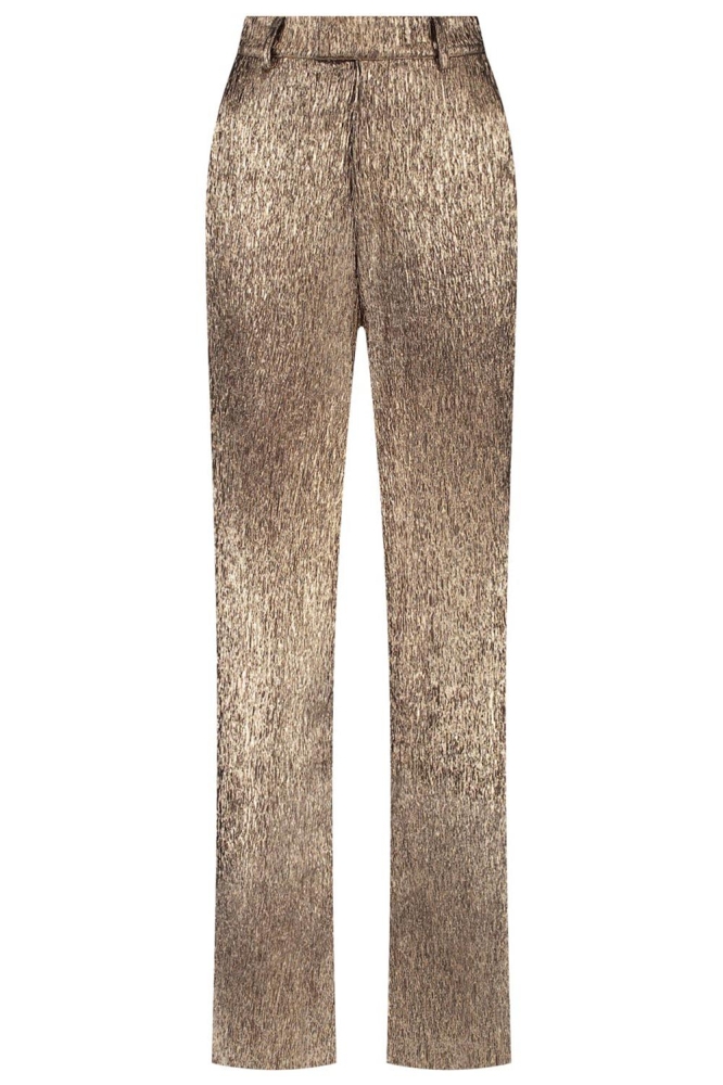 ANNA GLITTER PANTS BROWN