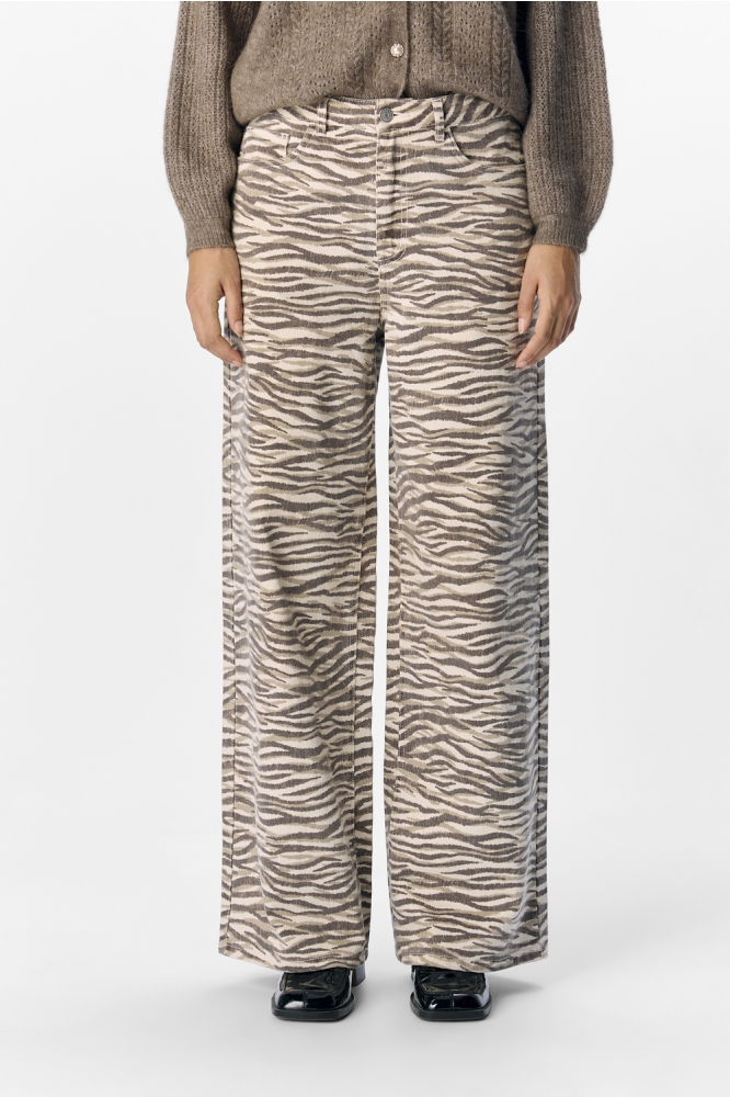 OBJSERISA HW LONG PANT E PS 25 23046978 SANDSHELL MOREL/ZEBR