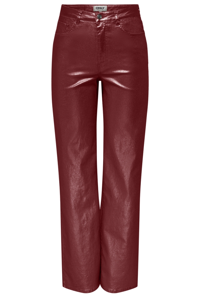 ONLJUICY-VIV HW W METAL COATED PANT 15331673 SYRAH