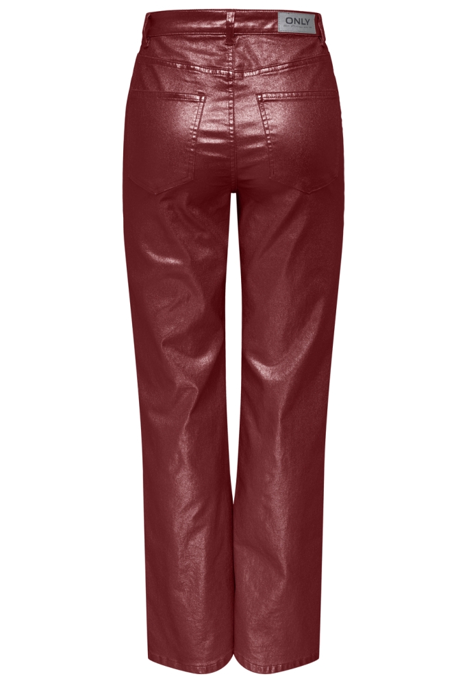 ONLJUICY-VIV HW W METAL COATED PANT 15331673 SYRAH