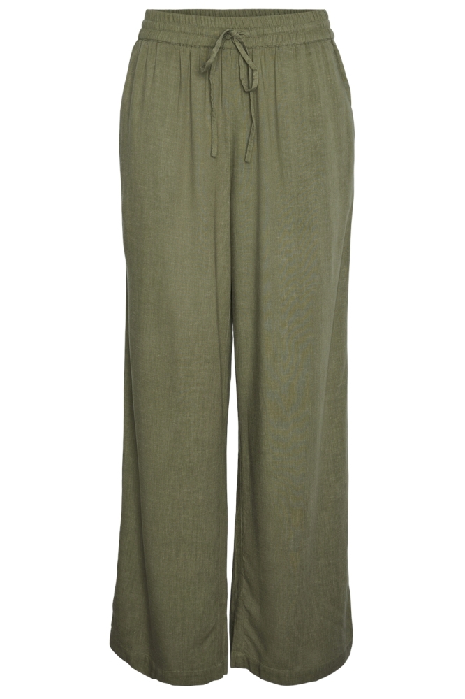 PCPIA HW WIDE PANTS WVN NOOS 17149314 DEEP LICHEN GREEN