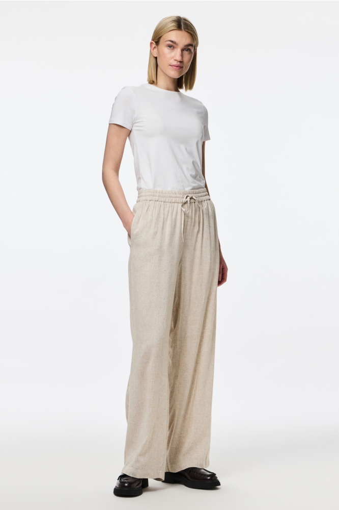 PCPIA HW WIDE PANTS WVN NOOS 17149314 BIRCH/MELANGE