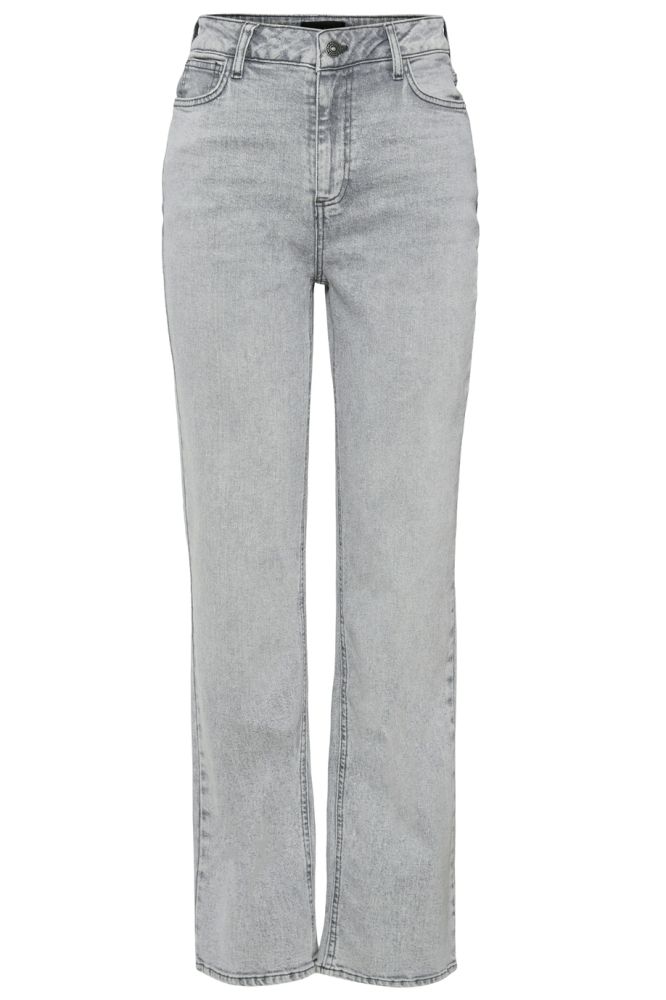 PCKELLY HW STRAIGHT JEANS LG NOOS B 17154639 LIGHT GREY DENIM