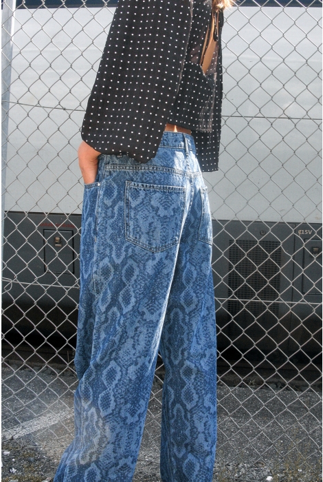 Noisy may nmaka nw snake wide leg jeans az351