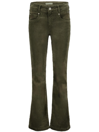 Red Button Broek BIBETTE VELVET SRB4319 Army green