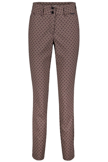 Red Button Broek DIANA FANCY SQUARE SRB4388 Burgundy