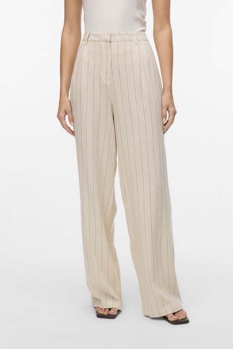 Vero Moda vmmindy mw linen dad pant mix