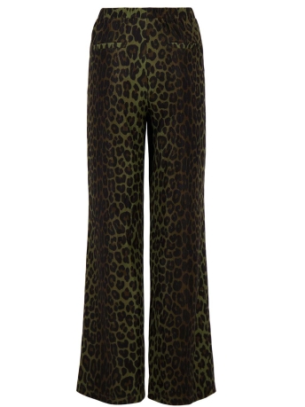 Zusss Broek LEOPARD BROEK CRINCLE 0303 072 7198 GRIJSGROEN/ZWART