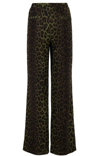 Zusss Broek LEOPARD BROEK CRINCLE 0303 072 7198 GRIJSGROEN/ZWART