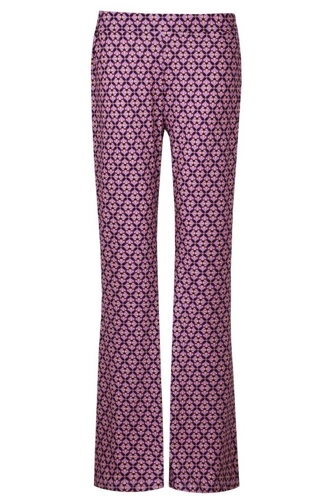 ROX BROEK 24NQF11 ZWART/LIGHT PURPLE