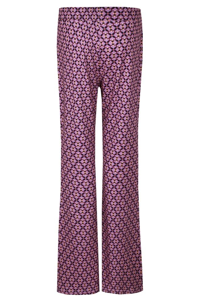 ROX BROEK 24NQF11 ZWART/LIGHT PURPLE