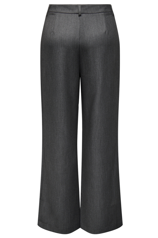 ONLHATTIE HW PLEAT MEL STR PANT TLR 15304707 Dark Grey Melange