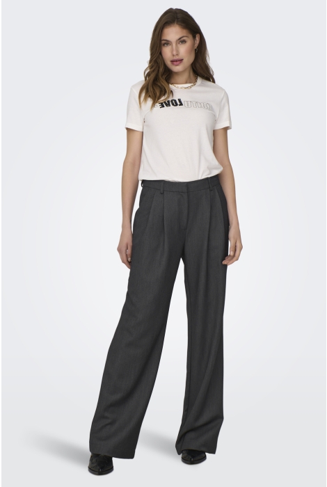 Only onlhattie hw pleat mel str pant tlr