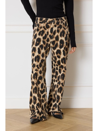 Refined Department Jeans SUNNY WOVEN WIDE LEG JEANS R2412175633 850 LEOPARD