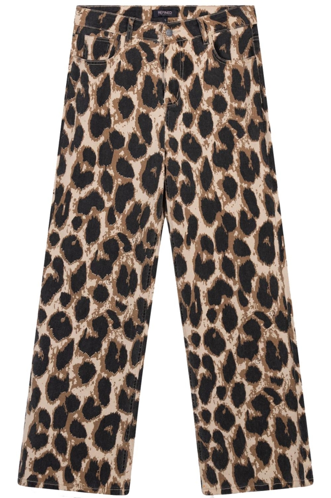 SUNNY WOVEN WIDE LEG JEANS R2412175633 850 LEOPARD