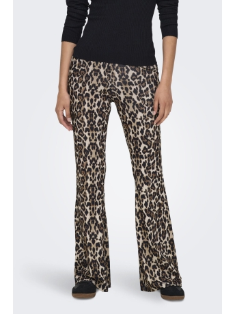 Only Broek ONLANNA RIB FLARED AOP LEGGING CS J 15325339 Black/Leo